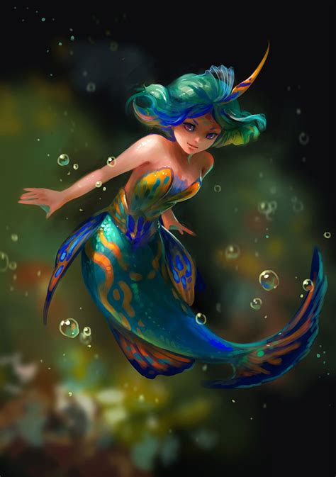 Mermaid Concept Art And Illustrations Concept Art Wor