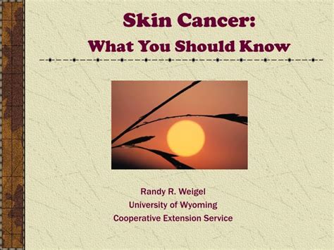 Ppt Skin Cancer What You Should Know Powerpoint Presentation Free