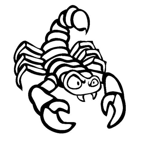 Free scorpion coloring pages to print for kids. Free Printable Scorpion Coloring Pages For Kids