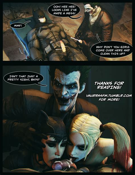 post 2558701 batman batman arkham city batman series catwoman comic dc harley quinn joker vaurra