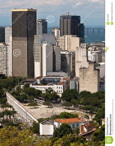 Skyline Of Downtown Rio De Janeiro Editorial Stock Photo Image Of