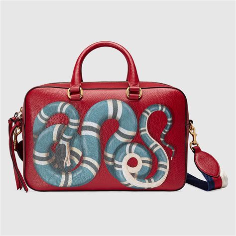 Snake Print Leather Top Handle Bag Gucci Handbags 453564dwu1g6073