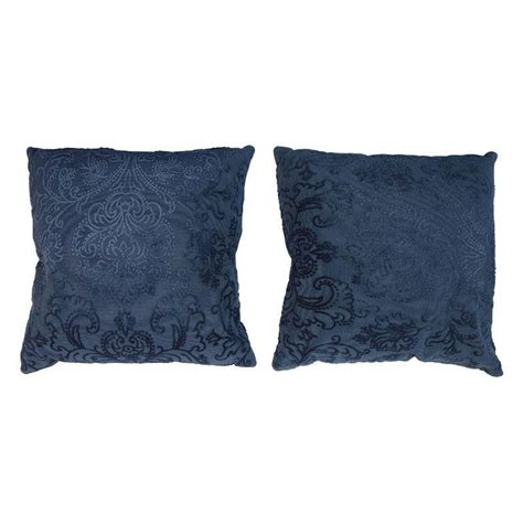 Pillow talk's in hervey bay: Navy Blue Brocade Pillows- Pair - $150 Est. Retail - $95 ...