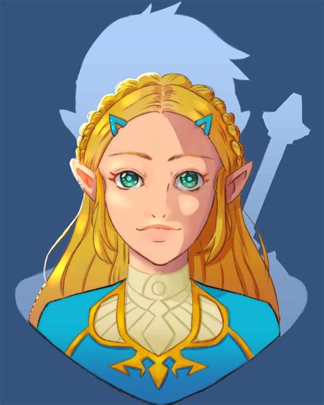 Princess Zelda Artwork From Legend Of Zelda Breath Of The Wild