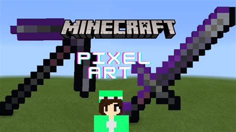 Minecraft Netherite Pickaxe Pixel Art