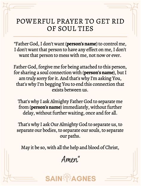 5 Unfailing Breaking Soul Ties Prayers With Images