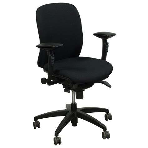 Teknion Amicus Synchro Used Midback Task Chair, Black - National Office ...