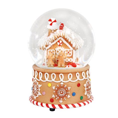 Gisela Graham Gingerbread House Musical Snow Domehandpicked Ts