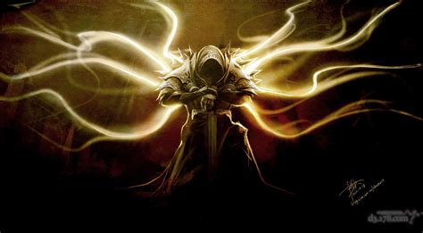 玩家手绘《暗黑破坏神3》正义天使泰瑞尔游戏火星时代