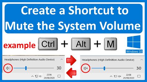 Create A Shortcut Or Hotkey To Mute The System Volume In Windows Youtube