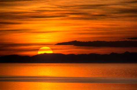 Great Salt Lake Sunset From Antelope Island Utah Flickr