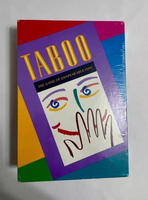Vintage Taboo Game Of Unspeakable Fun Milton Bradley New Sealed Picclick