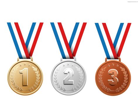 Gold Silver And Bronze Medals PNG Transparent Image PNG Arts