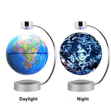 Touch Maglev Floating Earth Globe Night Light With World Map For