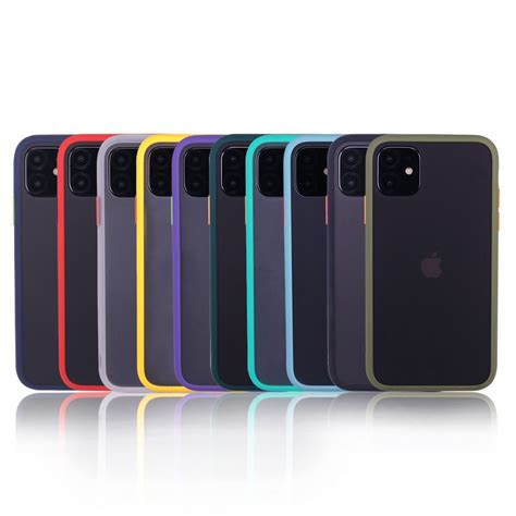 Shockproof Matte Phone Case For Iphone 11 Pro Max Xr Xs X 8 Plus Translucent Bumper Pc Hard Back