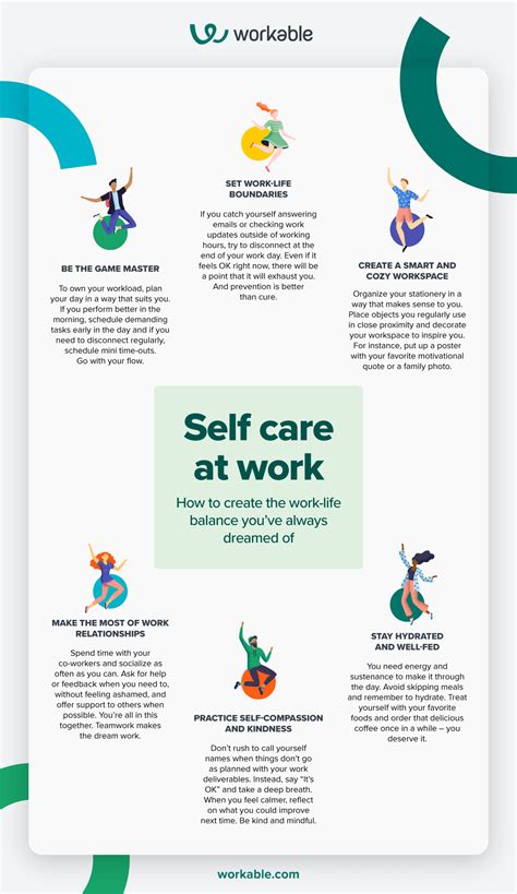 Self Care At Work Tips And Tricks Infographic Workable