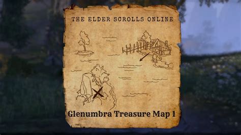 The Elder Scrolls Online Eso Glenumbra Treasure Map Youtube