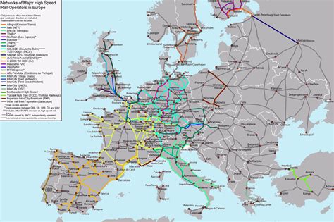 Train Map Of Europe With Cities Images And Photos Finder