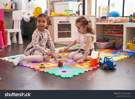 Two Kids Playing Xylophone Sitting On Stock Photo 2256462395 Shutterstock