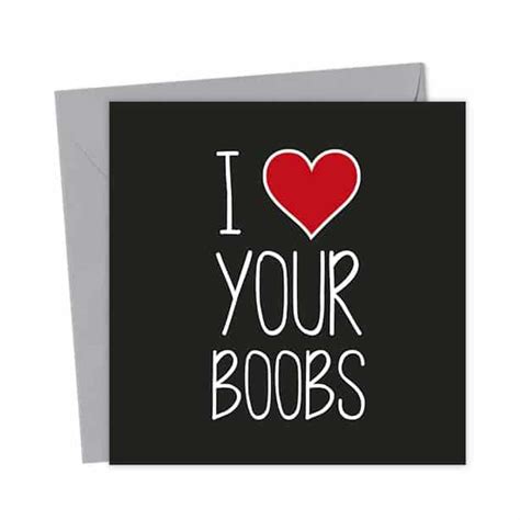 I Heart Your Boobs Valentines Day Card