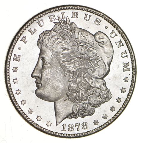 1878 S Morgan Silver Dollar Proof Like Contrast Uncirculated