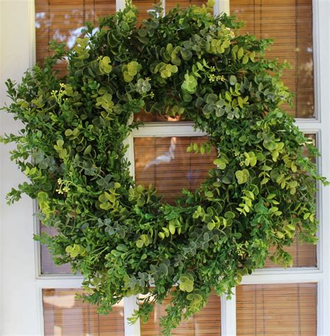 Arbor Artificial Boxwood Door Wreath 22 In | Artificial boxwood wreath, Boxwood wreath ...