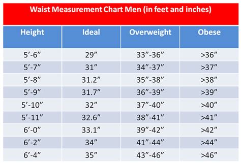 Ideal Waist Size By Height Chart 3 Fat Chicks On A Diet Weight Loss