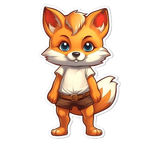 Foxy Companions Cute Cartoon Fox Friends 23841799 Png