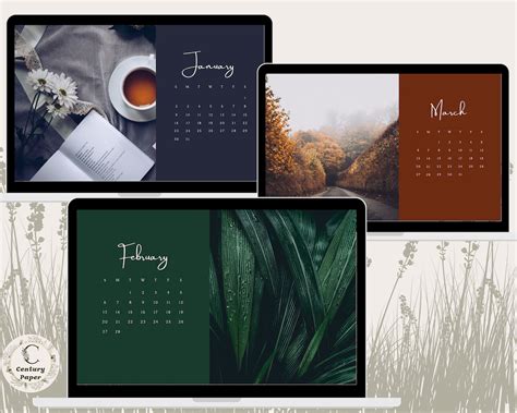 2022 Calendar Desktop Wallpaper Desktop Wallpaper Mac Etsy