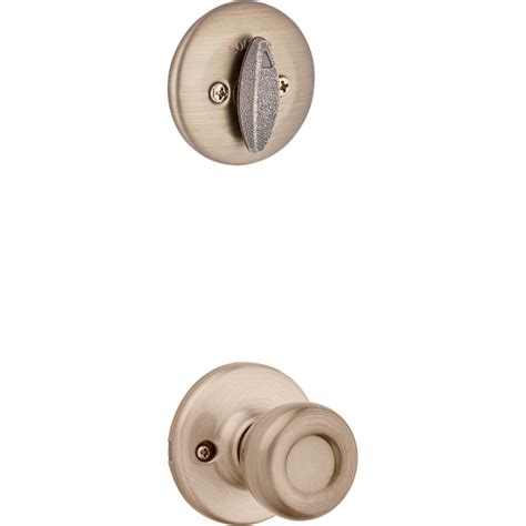 Kwikset Series Belleview Antique Brass Single Cylinder Deadbolt Keyed