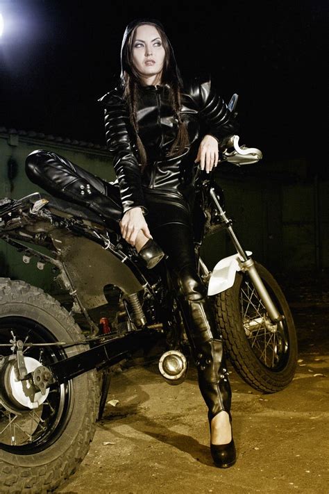 Lederlady ️ Motorcycle Girl Biker Girl Lady Biker