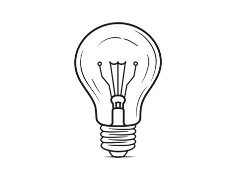 Easy Light Bulb Coloring Page - Coloring Page