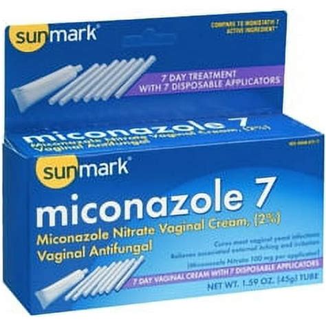 Sunmark Vaginal Antifungal Cream Miconazole Nitrate 2 159 Oz 1 Ct