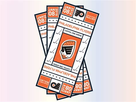 Philadelphia Flyers Tickets By Brionne Griffin On Dribbble