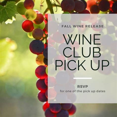 Wine Club Fall Release Pick Up Parley Lake Winery Waconia Mn