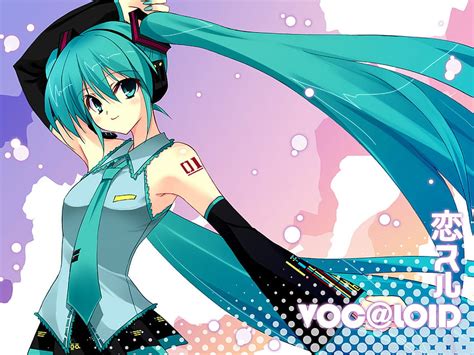Free Download Hatsune Miku Colorful Twintail Cute Girl Headset