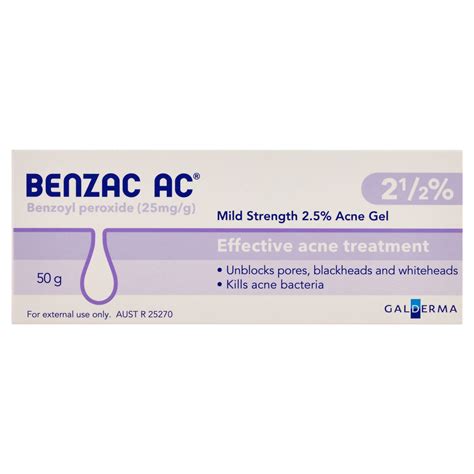Benzac Ac Gel 2 5 60g Amals Discount Chemist