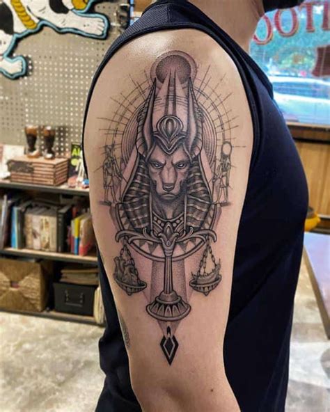 Egyptian Tattoos 70 Popular Motifs And Symbols With Meaning Egyptian Tattoo Anubis Tattoo