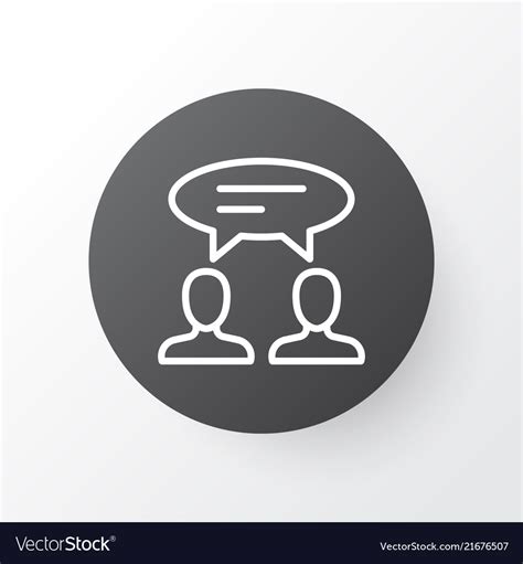 Discussion Icon Symbol Premium Quality Isolated Vector Image