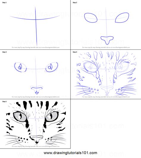 How To Draw Cat Eyes Printable Step By Cat Drawing Tutorial Cat