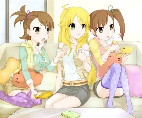 Hoshii Miki Futami Mami Futami Ami And Capybara San Idolmaster And More Drawn By