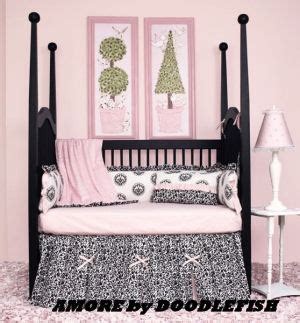 Gender neutral toile baby bedding mint green, yellow toile, lavender or even bright red toile baby bedding sets are stylish choices for the gender neutral nursery. Black Toile Baby Bedding - Pink, Black and White French ...