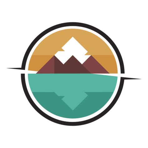 Mountain Lake Svg