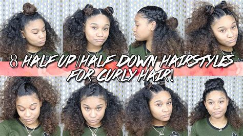 You can carry these hairstyles with straight hairs, messy hairs or with curly. 8 Half Up Half Down Hairstyles for Curly Hair - YouTube