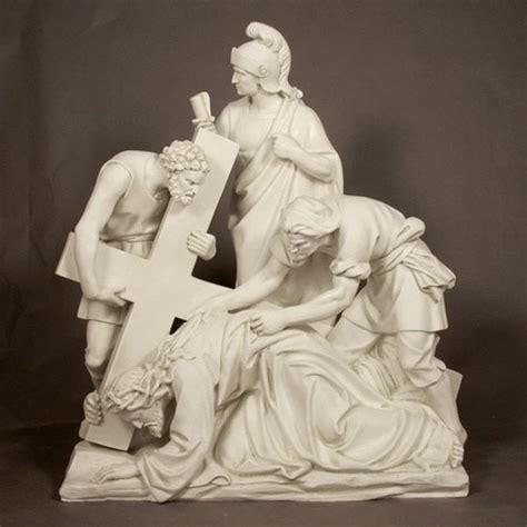 Stations Of The Cross Large Statues Antique Stone Finish Vía Crucis