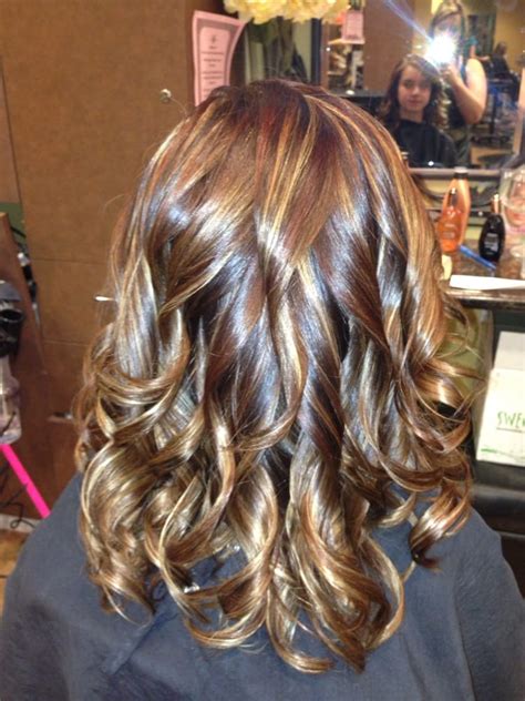 Want to bring a little brightness to your hair but not ready to go fully blonde? Rich mocha brown with golden blonde, caramel and auburn ...