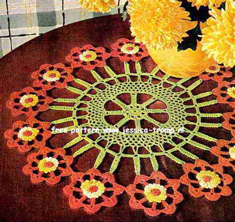 Flower Cartwheel English doily pattern free vintage ...