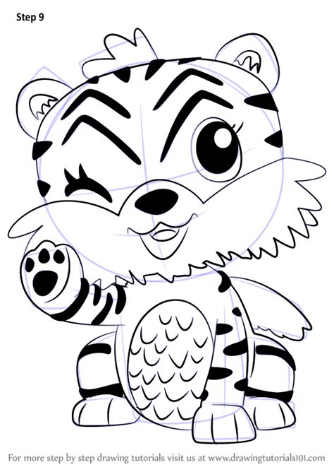 Printable hatchimals coloring page free. Learn How to Draw Tigrette from Hatchimals (Hatchimals ...