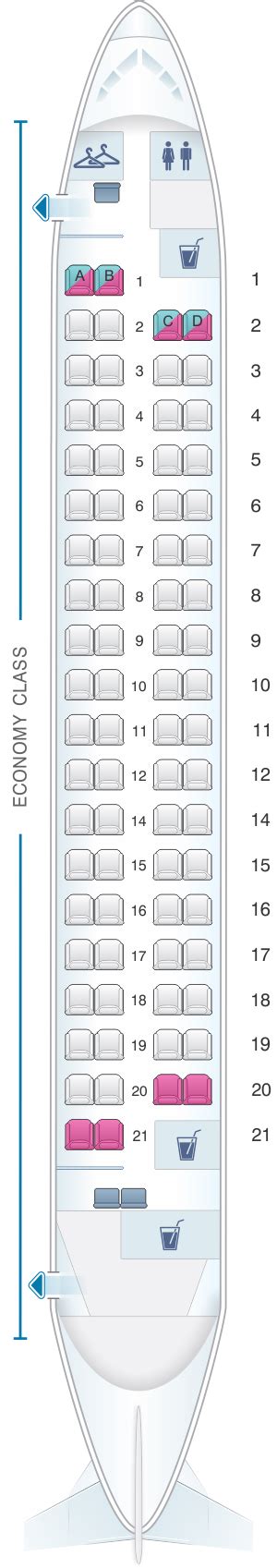 Seat Map Philippine Airlines Bombardier Q400