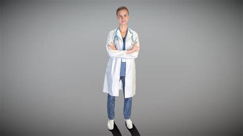 Female Medical Doctor 11 Buy Royalty Free 3D Model By Deep3dstudio